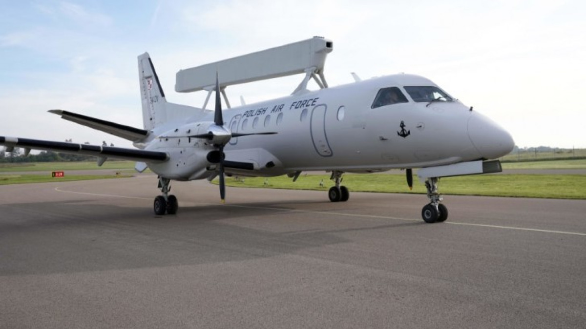 Megérkezett Lengyelországba az első Saab 340 AEW&C