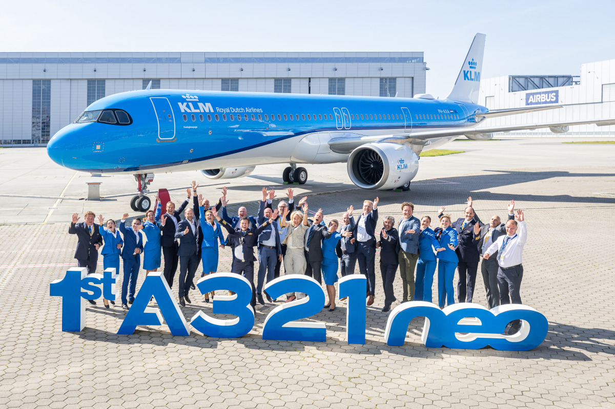 Átvette első Airbus A321neo repülőgépét a KLM