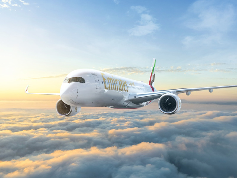 Az Emirates újabb hét úti céllal bővíti A350-es flottájának hálózatát